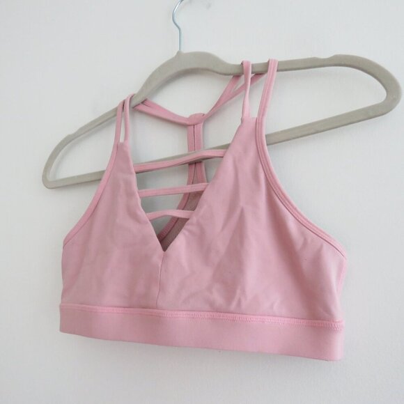 ZYIA ACTIVE Grid Sports Bra in Light Pink Athleisure Workout Gym - Size M - Picture 7 of 13